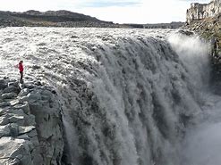 Waterfall in Iceland.