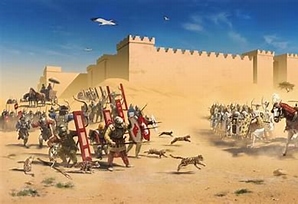 The Battle of Pelusium Where Cats Were Employed by Persians to Ward off Egyptian Attacks. 